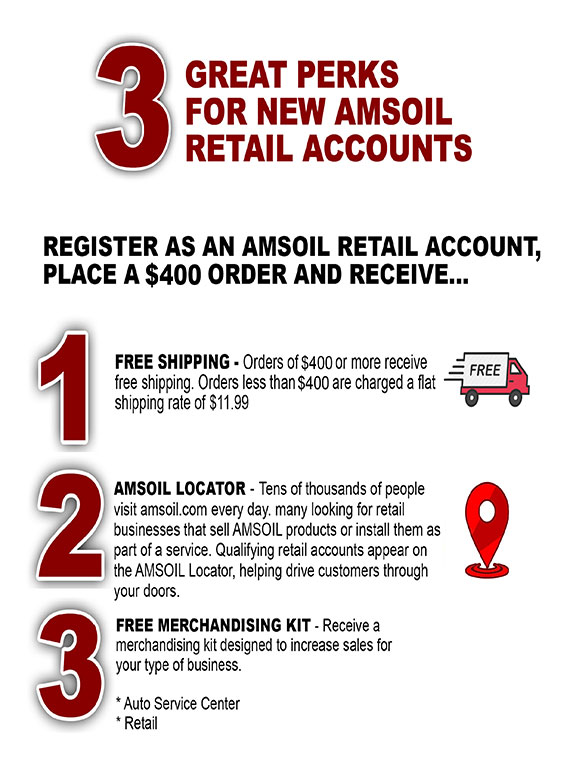 AMSOIL Retail Account Perks